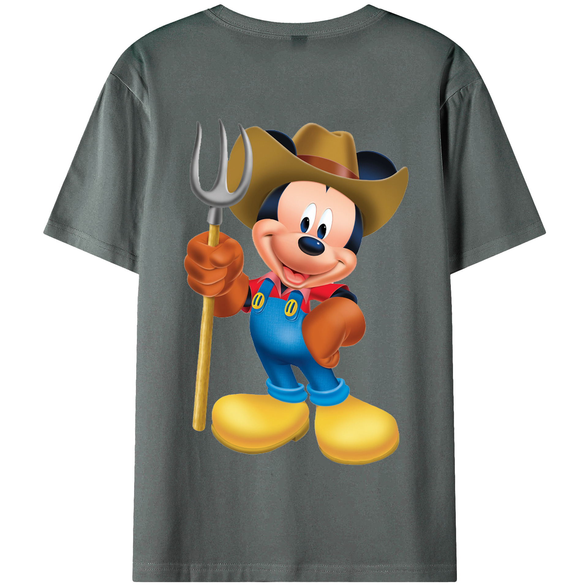 （画像用） ミッキーマウス Mickey Mouse 綿100％半袖Tシャツ（背面プリント）